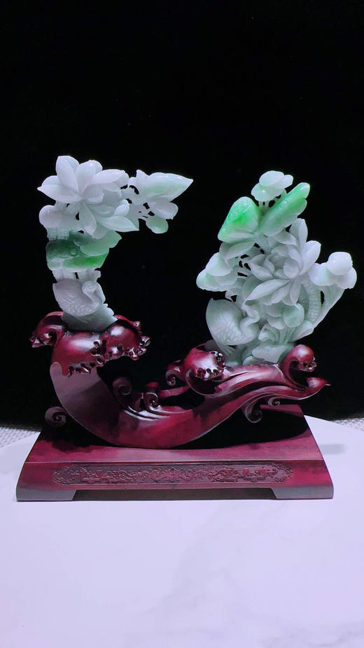 620807翡翠摆件【和和美美】 商品图3