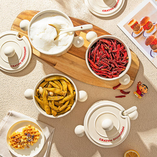 摩登主妇&蜡笔小新 猪油罐陶瓷家用耐高温辣椒油专用调料罐子 商品图3