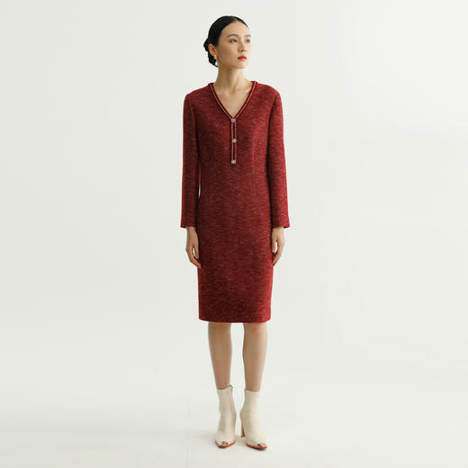 戴布拉芬针织连衣裙L28A302 商品图1