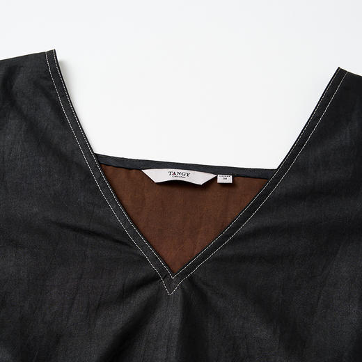 TANGY Collection/2025天意精品春季新品中国风女士莨绸连衣裙 商品图3