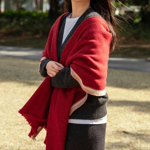 菜菜家羊绒羊毛披肩|非遗匠人手织！又柔又暖 商品图6
