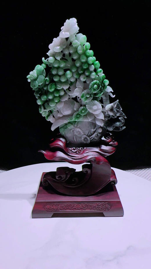 620805翡翠摆件【平安富贵】 商品图5