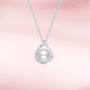 周六福淡水珍珠项链女水滴珍珠链坠S925银优雅送女友送女友礼物 商品缩略图4