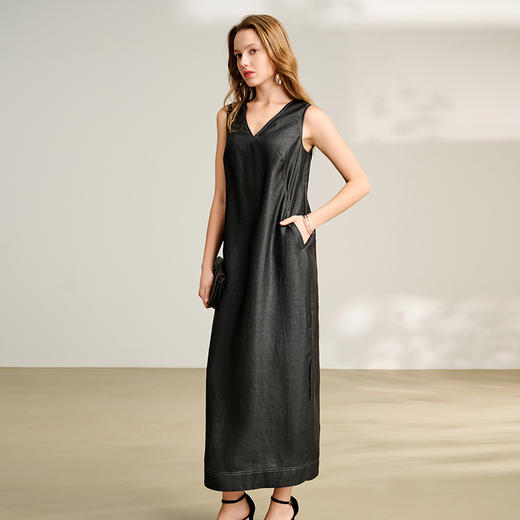 TANGY Collection/2025天意精品春季新品中国风女士莨绸连衣裙 商品图1