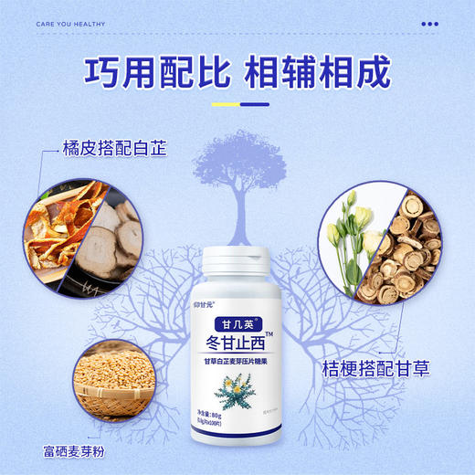 冬甘止西旗舰店仰甘元非药北京同糖堂果仁东甘芷西桔结片 冬甘全 商品图3