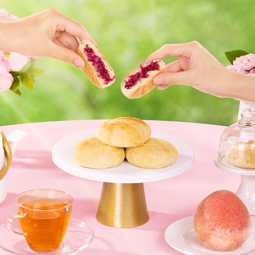 潘祥记官方旗舰店【600克*3盒】玫瑰鲜花饼 商品图6