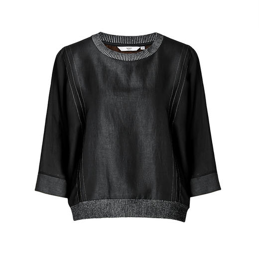 TANGY Collection/2025天意精品春季新品中国风女士莨绸T恤 商品图4