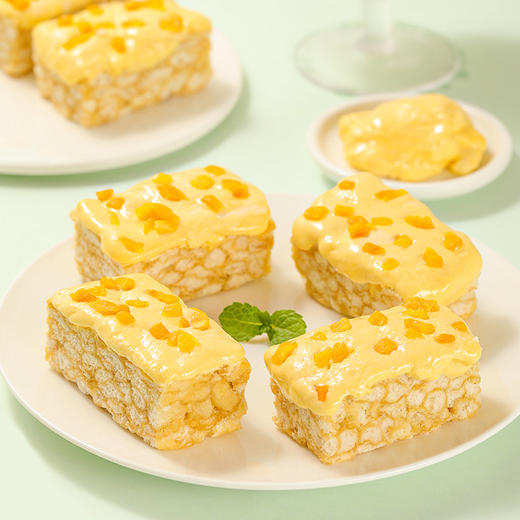 【美味不是“盖”的！ 榴芒奶盖沙琪玛】榴莲+芒果双拼休闲零食品糕点心早餐办公室小吃夜宵七夕情人节健康特价清仓 商品图0