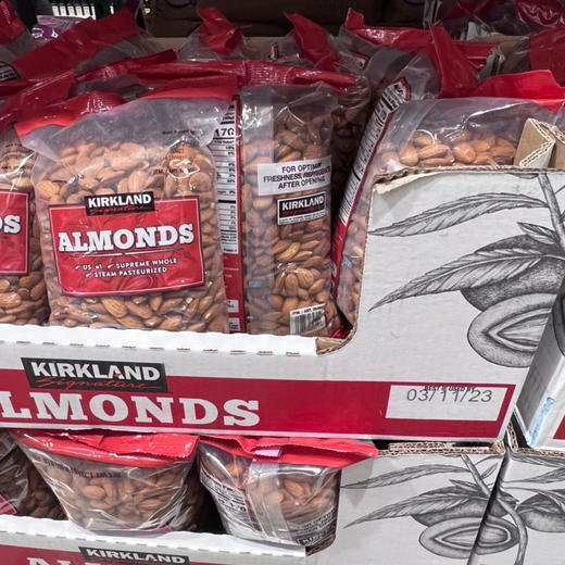 血糖高的福音，0糖最佳点心零嘴，因为是无糖的🔥美国✈直邮特价240元🉐 包税包邮到手🔥🔥吃货的世界根本停不下来！超级划算有木有！kirkland原味大杏仁1360克装 商品图6