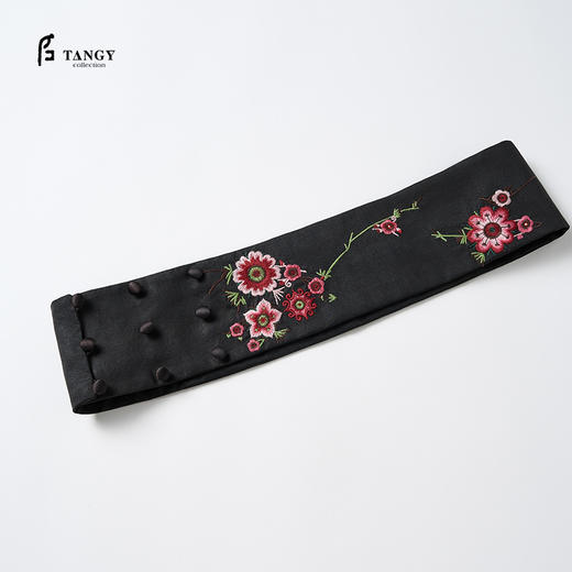 TANGY Collection/2025天意精品春季新品中国风女士莨绸围巾 商品图0