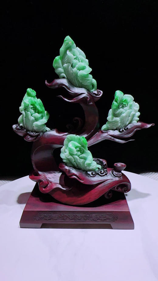 620810翡翠摆件【四季发财】 商品图4