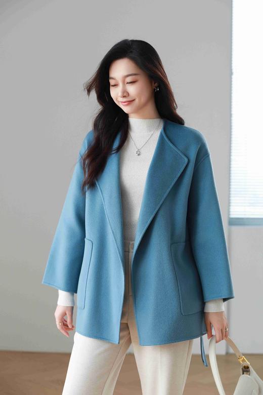 火桐hooton 高货系列 韩版全羊绒大衣V069 商品图2