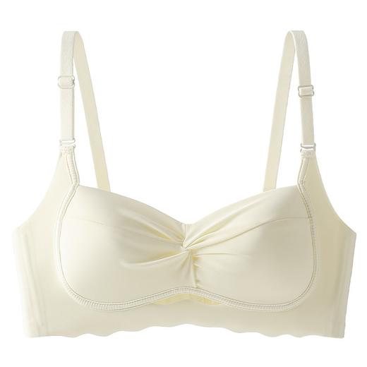 性感薄款小胸不空杯内衣女纯欲风褶皱镂空无钢圈防下垂上托文胸罩2025新款小红书爆款 商品图4