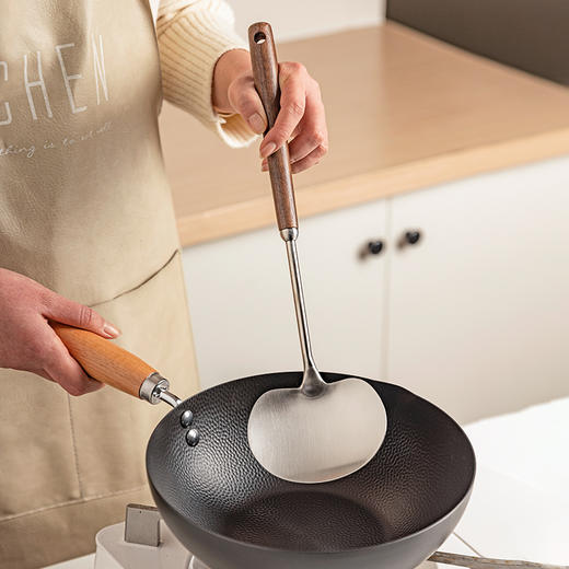 摩登主妇304不锈钢锅铲蘑菇铲家用炒勺炒菜铲子汤勺铁铲厨具套装 商品图0