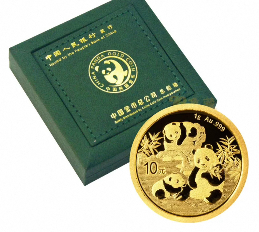 2025年熊猫1克金币（带绿盒证书）