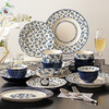 摩登主妇蓝黛庄园餐具套装碗碟家用陶瓷盘子乔迁新居结婚新婚礼物 商品缩略图0