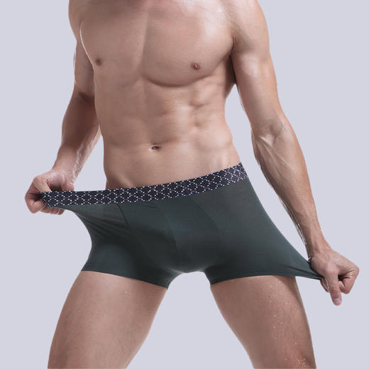 【高端男士内裤】兰精莫代尔 无感舒适 无痕 无骨线 无侧缝 立体裁剪 无痕透气_1708 商品图6