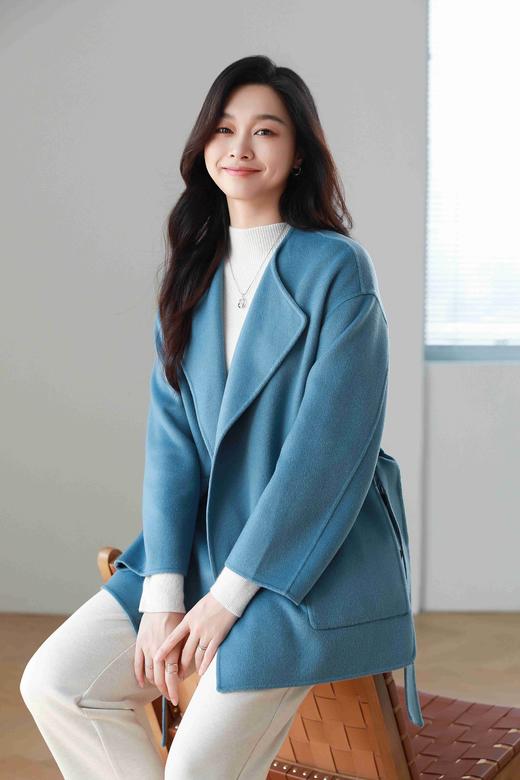 火桐hooton 高货系列 韩版全羊绒大衣V069 商品图0