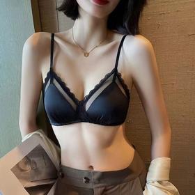 法式小胸内衣女夏季薄款舒适透气无钢圈性感蕾丝三角杯文胸不空杯2025新款爆款小红书女神同款