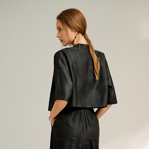 TANGY Collection/2025天意精品春季新品中国风女士莨绸外套 商品图2