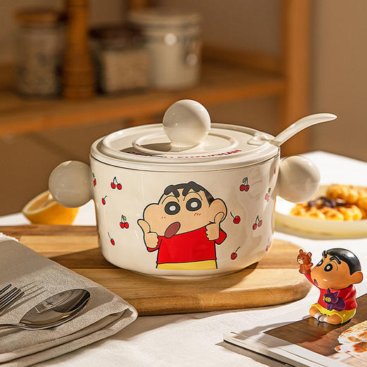 摩登主妇&蜡笔小新 猪油罐陶瓷家用耐高温辣椒油专用调料罐子 商品图1