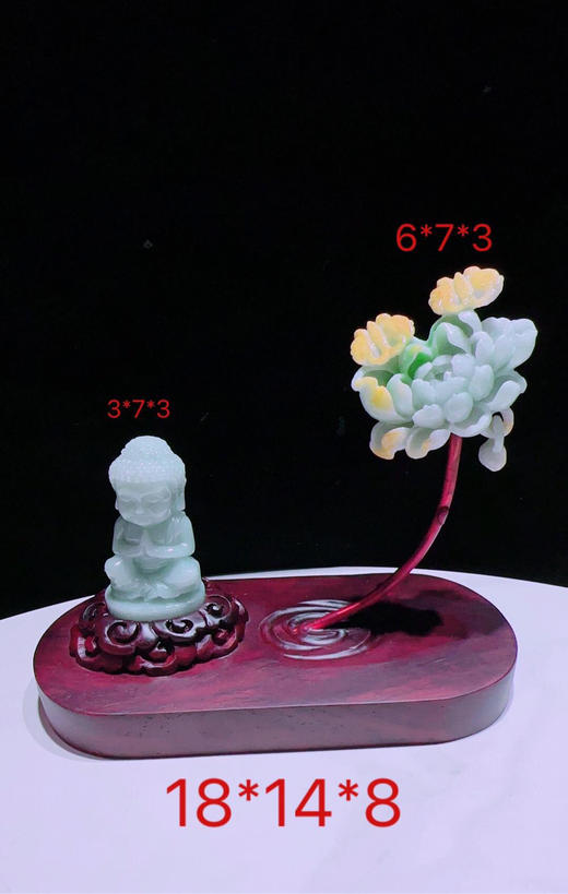 620806翡翠摆件【佛祖心中 宝宝佛】 商品图0