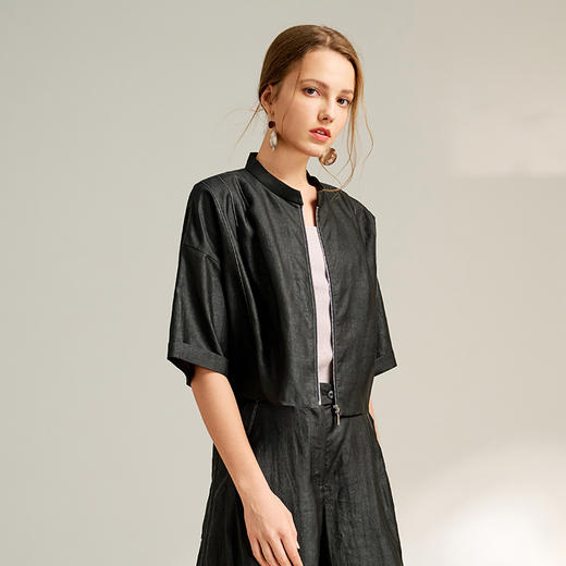 TANGY Collection/2025天意精品春季新品中国风女士莨绸外套 商品图1
