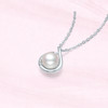 周六福淡水珍珠项链女水滴珍珠链坠S925银优雅送女友送女友礼物 商品缩略图3