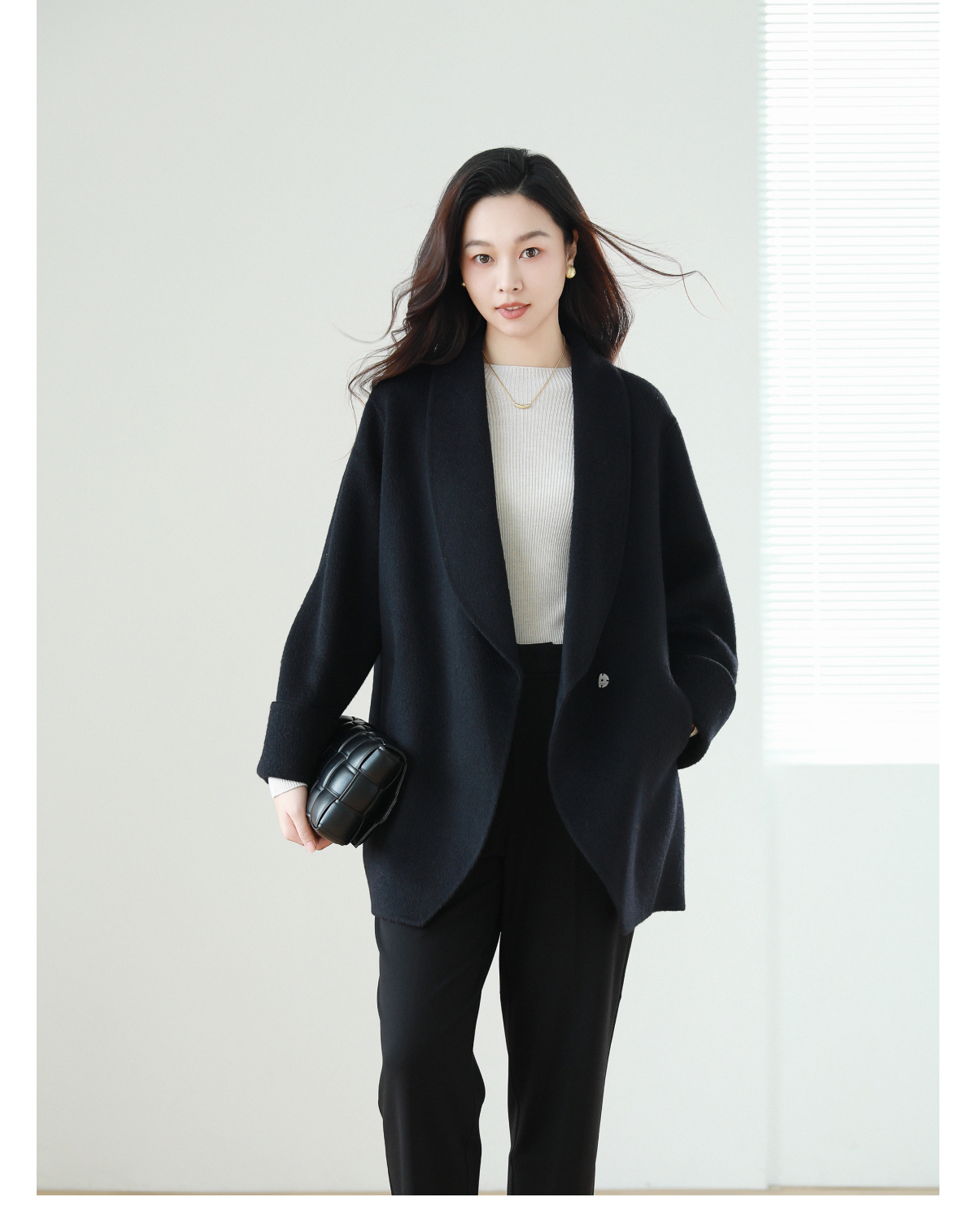 火桐hooton 高定系列大衣 全骆驼绒 青果领大衣9980