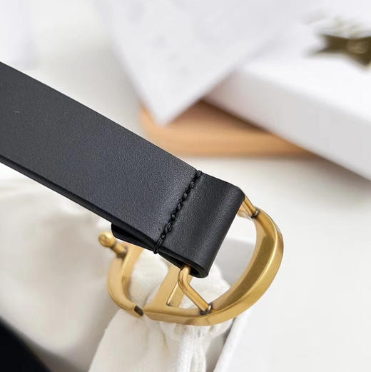 迪家女款复古做旧五金款腰带2cm金扣 商品图3