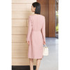 剩S/M/L/XL 米思阳2026春季新款时尚通勤粉色连衣裙改良式西装正装裙子女5365 商品缩略图3