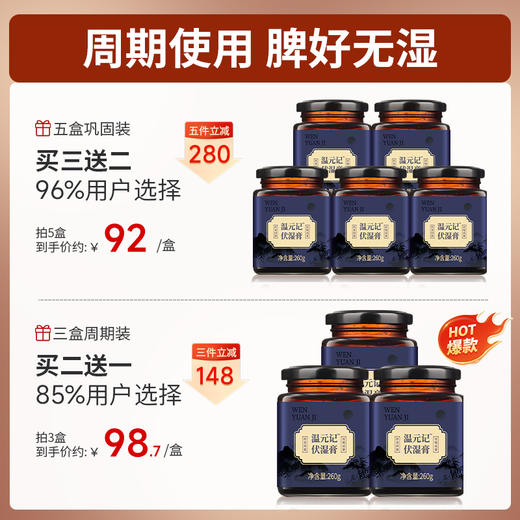 【温元记伏湿膏】温元记茯苓薏仁伏湿膏正品官方旗舰店 商品图1