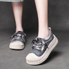 JS59695 25春季真皮休闲运动风彩色女鞋时尚拼色厚底贝壳头单鞋小白鞋 商品缩略图2