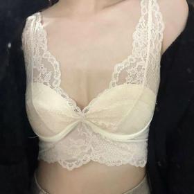 高奢绝赞！显小法式薄款透气美背性感无痕无钢圈背心内衣女士文胸2025新款爆款小红书女神同款