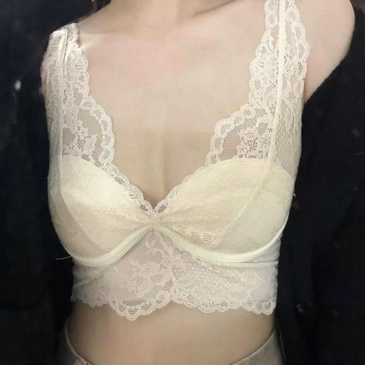 高奢绝赞！显小法式薄款透气美背性感无痕无钢圈背心内衣女士文胸2025新款爆款小红书女神同款 商品图0