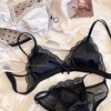 法式少女内衣女小胸薄款性感蕾丝无钢圈三角杯显小上托文胸套装夏2025新款小红书爆款 商品缩略图1