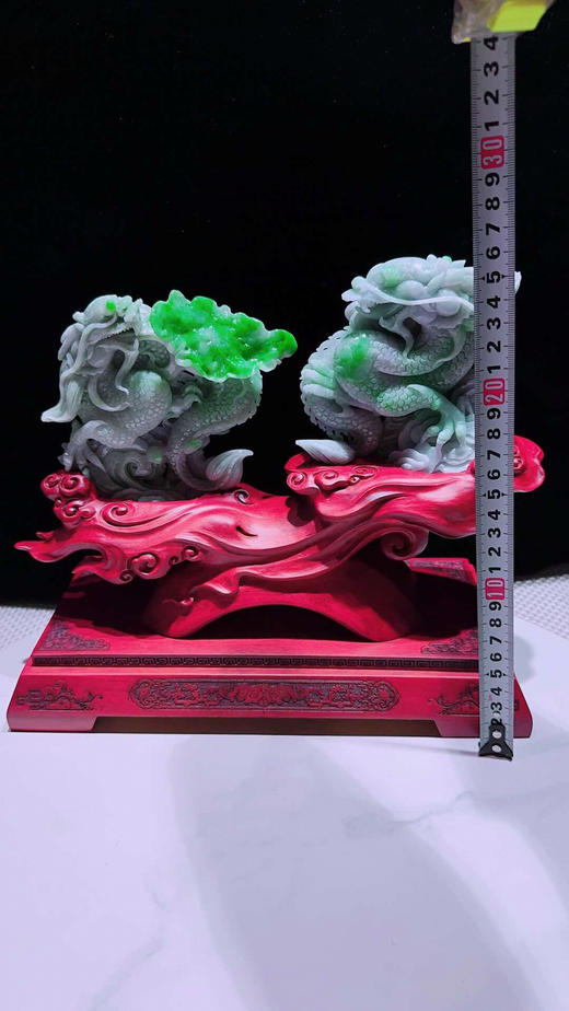 620804翡翠摆件【龙腾盛世】 商品图1