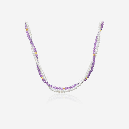 周六福饰品淡水珍珠项链女S925银葡萄珍珠链坠优雅送女友送女友礼物 商品图2