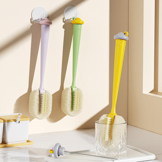 摩登主妇杯刷吸管刷五合一玻璃水杯清洗神器多功能专用长柄瓶口刷 商品图4