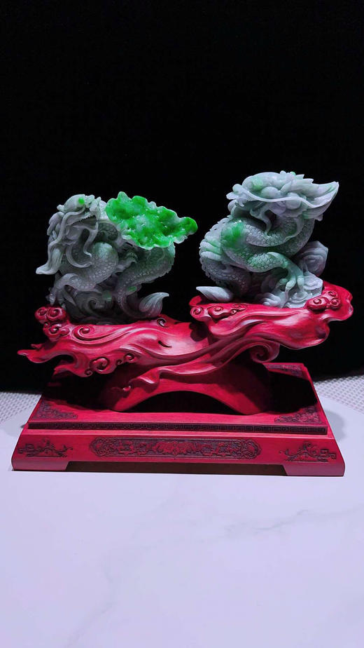 620804翡翠摆件【龙腾盛世】 商品图3