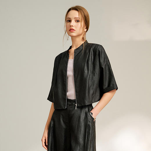 TANGY Collection/2025天意精品春季新品中国风女士莨绸外套 商品图3