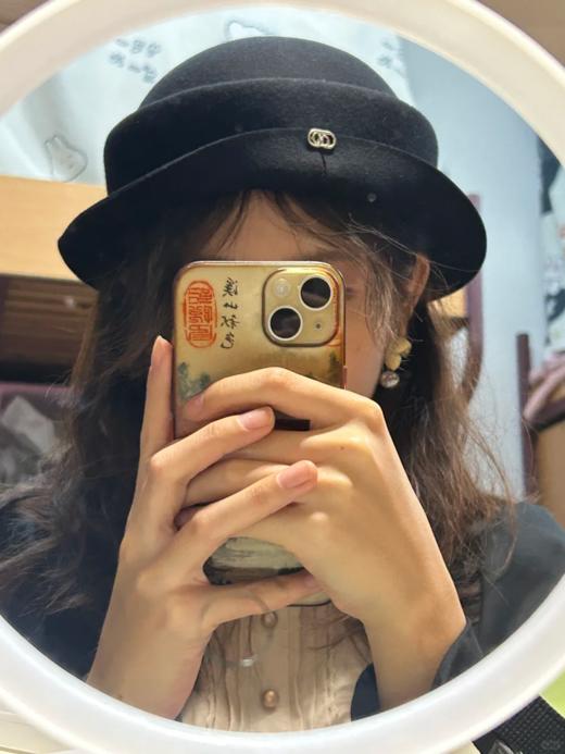 <曾小咸推荐>  复古赫本风毛呢礼帽 日常88/件 活动59.99/件！！ 商品图0