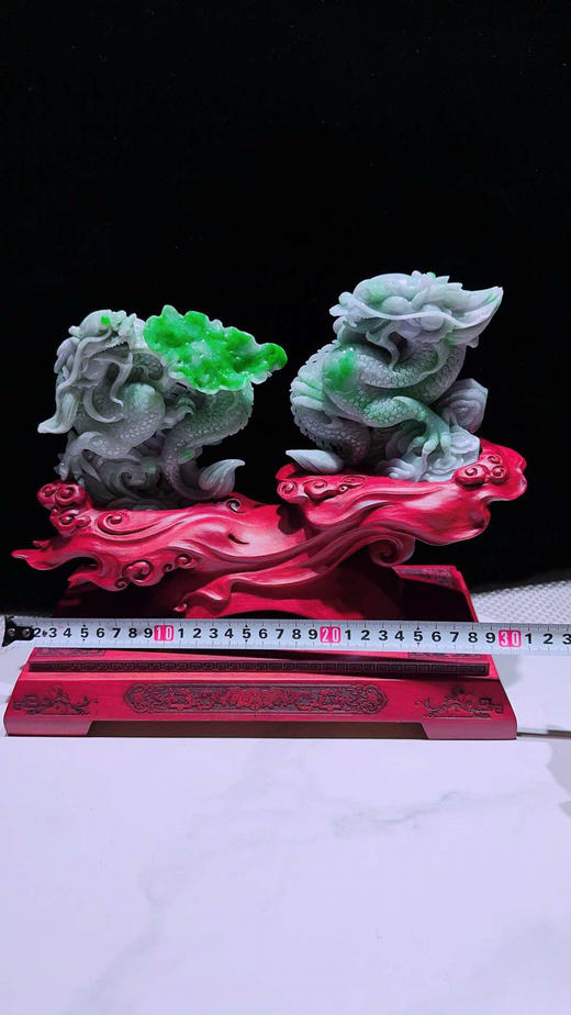 620804翡翠摆件【龙腾盛世】 商品图2