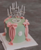 复古粉绿撞色烛台蛋糕 商品缩略图0