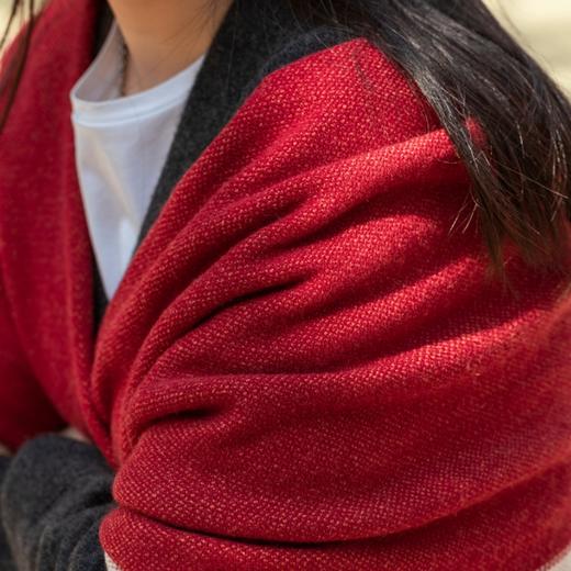 菜菜家羊绒羊毛披肩|非遗匠人手织！又柔又暖 商品图7