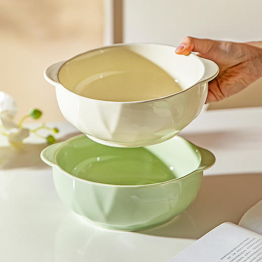 摩登主妇双耳汤碗家用2025年新款陶瓷酸菜鱼大盆碗高级感大号汤盆 商品图0