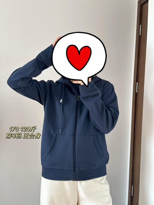 原单正品POLO拉夫劳伦情侣款拉链帽衫，尺码S-XL 商品图2
