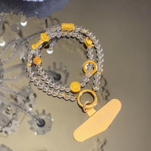 摩邦珠宝 铜合金琉璃手链 诸事如愿挂件手机链男女用手链60cm 商品图1