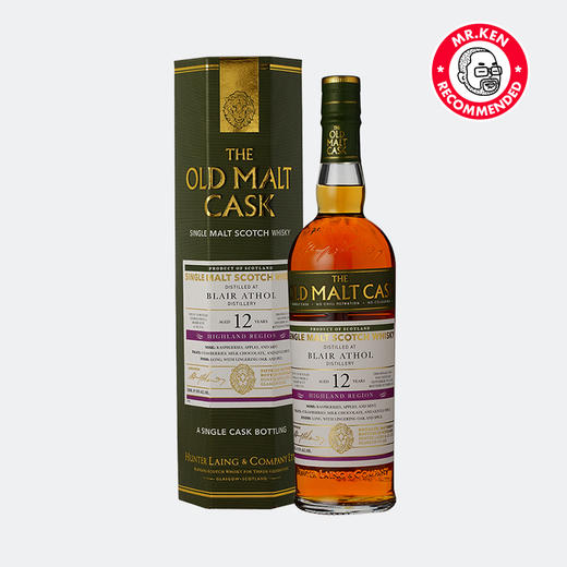 亨特梁-布莱尔.阿苏2010-12年雪莉单桶单一麦芽威士忌（老麦芽桶系列） 商品图0