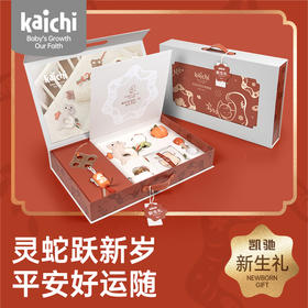 新品kaichi凯驰新生婴儿手摇铃礼盒沙锤玩具安抚巾宝布书新年礼物